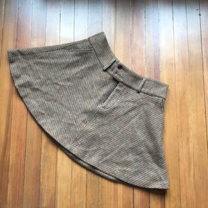 Ralph Lauren Rugby Wool Skater Skirt with Pockets